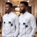 Chemise en coton blanche à manches longues - 1 pièce